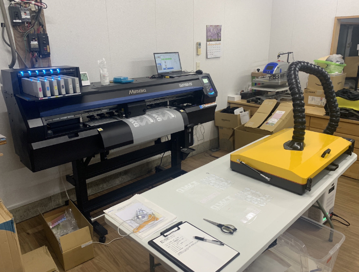 印刷業、K社様 ／ Mimaki TxF150-75導入