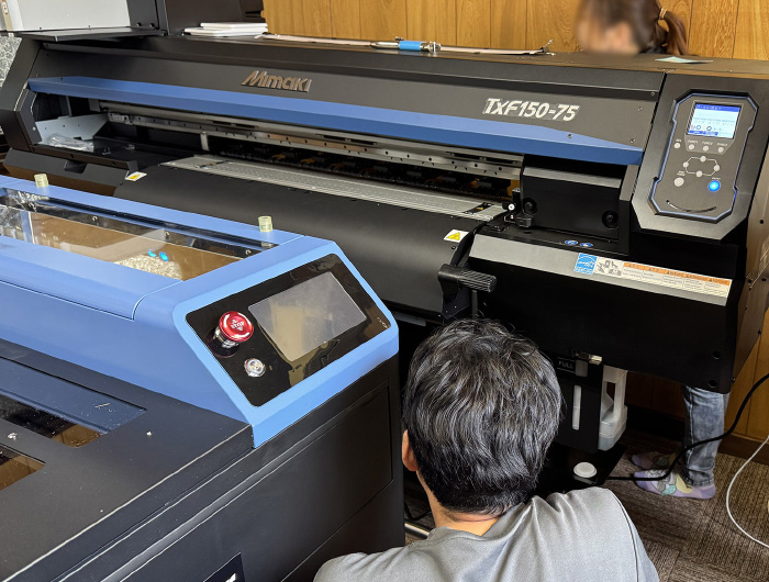 シルクスクリーン・印刷業、K社様／ Mimaki TxF150-75導入