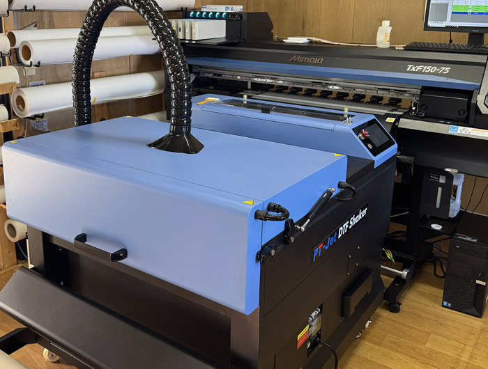 ウェアプリント業、P社様／ Mimaki TxF150-75導入